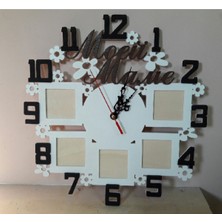 Zeyalazer Fotoğraf Çerçeveli Kişiye Özel Duvar Saati