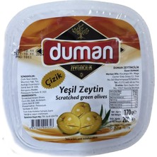 Duman Gurme Kahvalltılık Yeşil Çizik Zeytin 30 Adet 200 gr