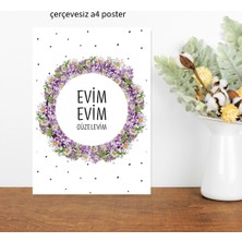 Fatofotofan Manifest Temalı Evim Evim Poster  A4 Ebat
