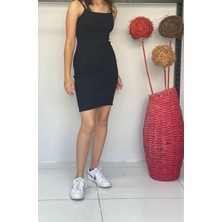 Bav Butik Ayvitrin Genç Ip Askılı Elbise Yazlık Triko