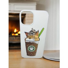 Bu Meydan Iphone 13  Starbucks Baskılı Beyaz Renk Silikon Telefon Kılıfı
