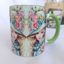 Mugs And Love Old Time Lady6 Vintage Baskı Kupa