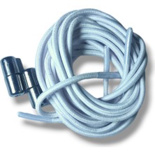 Öztürk Kundura Vidalı Lastik Bağcık Beyaz