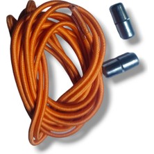 Öztürk Kundura Vidalı Lastik Bağcık Turuncu