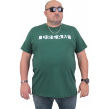 Moc Grande Mocgrande Erkek Büyük Beden Sıfır Yaka Tişört Dream 24140 Neftı
