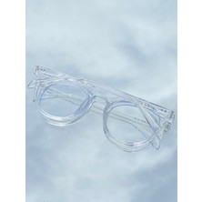 Mise Aksesuar Şeffaf Cam Şefaf Çerçeve Unisex Güneş Gözlüğü UV-400