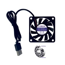 Sakoya 60X60X10 mm USB Fan Çift Bilyalı Rulman Sessiz, 5V, 0.10 A, 3000 Rpm Modem Receiver Dvr Playstation Tv Box, Telefon, Akvaryum Soğutucu, Fırçasız Soğutma Fan