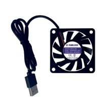 Sakoya 60X60X10 mm USB Fan Çift Bilyalı Rulman Sessiz, 5V, 0.10 A, 3000 Rpm Modem Receiver Dvr Playstation Tv Box, Telefon, Akvaryum Soğutucu, Fırçasız Soğutma Fan