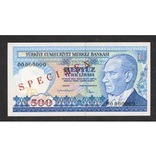 Urlanumis 7. Emisyon – 500 Lira 1983 Specımen – ça