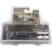 Greenlight 2023 Ram 2500 With Small Cargo Trailer 1/64 Model Araba