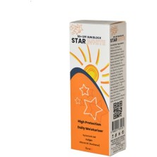 Star White 50 Faktör Yüksek Korumalı Güneş Kremi 75 ml 3 alana 1 bedava