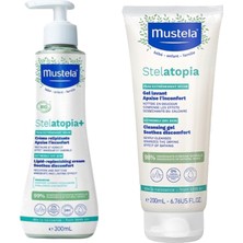 Mustela Stelatopia Lipit Yenileyici Krem 300 ml + Mustela Stelatopia Şampuan 200 ml