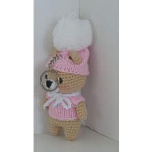 Quezz Quality Sevimli Minik Ayıcık Anahtarlıklar Amigurumi El Örgüsü