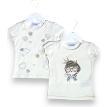 Little Tortoise Fashion Blogger Temalı Kız Çocuk2,li Tişört Takım