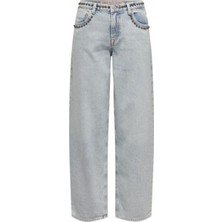 Only Onlcollette Lw Lo Str Stud Kadın Jean Pantolon