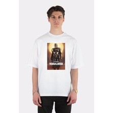 Green Mint  Beyaz Oversize T-Shirt Bounty Hunter Poster