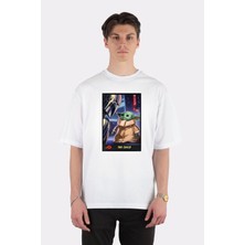 Green Mint  Beyaz Oversize T-Shirt The Child Trading Card