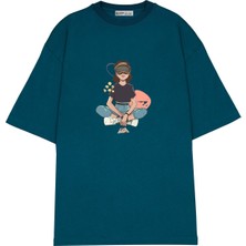 Green Mint  Oversize T-Shirt Stranger Thıngs1