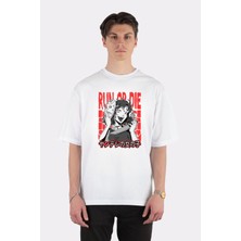 Green Mint  Beyaz Oversize T-Shirt Yandere Waifu Girl Cute Anime Cosplay Gift