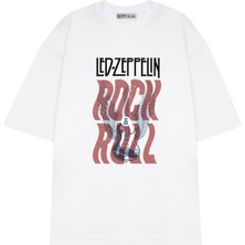 Green Mint  Oversize T-Shirt LED Zeppelın _