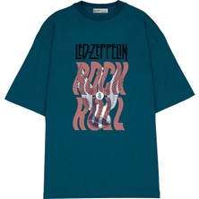 Green Mint  Oversize T-Shirt LED Zeppelın _