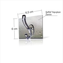 M3 Decorium Büyük 35 cm 5 Li Yapıştırmalı Ev Ofis Islak Kuru Banyo Wc Tuvalet Fayans Cam Duvar Kapı Askısı Askı