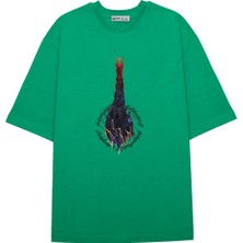Green Mint  Oversize T-Shirt Yüzüklerin Efendisi