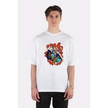 Green Mint  Beyaz Oversize T-Shirt Lord Buggy