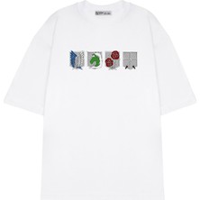 Green Mint  Oversize T-Shirt Attack On Titan Military_