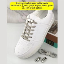 Mater Ayakkabı Takbırak Mıknatıslı Lastikli Ayakkabı Bağcığı, Akıllı Bağcık, Bot Çocuk Spor Converse Bağcık