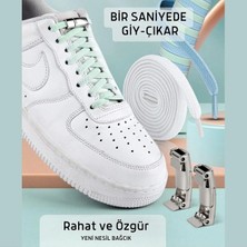 Mater Ayakkabı Takbırak Mıknatıslı Lastikli Ayakkabı Bağcığı, Akıllı Bağcık, Bot Çocuk Spor Converse Bağcık