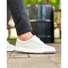 Itallano 0551 Deri Beyaz Sneaker Erkek Ayakkabı