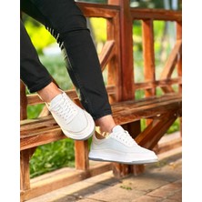Itallano 0551 Deri Beyaz Sneaker Erkek Ayakkabı