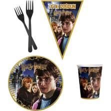 Parti Furyası Harry Potter  8 Kişilik Erkek Doğum Günü 4 Parçalı Mini Set Erkek Çocuk Parti Seti Süsleme