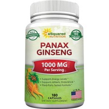 Asquared Nutrition Red Korean Panax Ginseng 1000 Mg 180 Kapsül