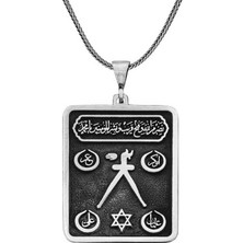 Gumush Gümüş Barbaros Hayrettin Paşa Sancağı Işlemeli Kolye