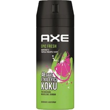 Axe Excite 3in1 Erkek Duş Jeli 250ml X2 Adet + Epic Fresh Erkek Deodorant 150ml 2li Set