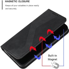 BDT Market Nokia G20 Için Kılıf Manyetik Pu Deri Folio Kapak Cüzdan Kickstand Kart (Yurt Dışından)