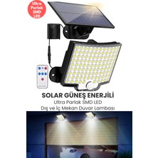 Trendpoint Solar Ultra Parlak Smm 110 Ledli Hareket Sensörlü 3 Modlu Bahçe Aydınlatma Lamba
