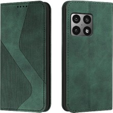 Bdt Shop Oneplus 10 Için Kılıf Pro Manyetik Cüzdan Kickstand Pu Deri Kart Yuvaları (Yurt Dışından)