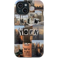 Woppshop Xiaomi Mi 9 Uyumlu Silikon Kılıf -  New York Kolaj