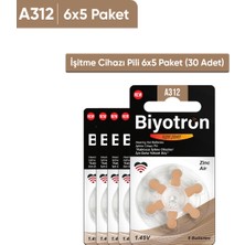 Biyotron Premium A312 İşitme Cihazı Pili 6x5 (30 Adet)