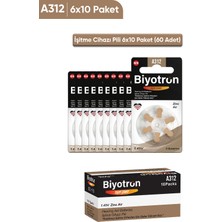 Biyotron Premium A312 İşitme Cihazı Pili 6X10 (60 Adet)
