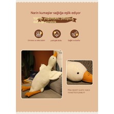 Romance 130 cm Büyük Beyaz Kaz Bebek Peluş Oyuncak Yastık (Yurt Dışından)