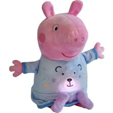 Peppa Pig Sesli Peluş 25 cm Iyi Geceler Peppa Mavi