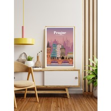 Decotorium Ahşap Çerçeveli Tablo World Cıtıes Serisi Mdf Tablo CTY/005