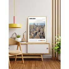 Decotorium Ahşap Çerçeveli Tablo World Cıtıes Serisi Mdf Tablo CTY/007