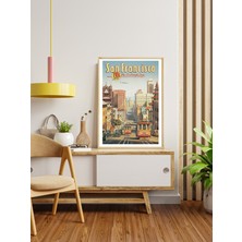 Decotorium Ahşap Çerçeveli Tablo World Cıtıes Serisi Mdf Tablo CTY/010