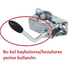 Karavan Destek Tekeri Kelepçe Sıkma Kolu Yedeği (48 mm Direk İçin)