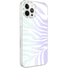 Mayaks iPhone 12 Pro - Uyumlu Mayaks M-Blue Desenli Kapak-Zebra No1